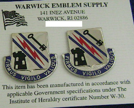 Army DUI crest 82nd ID STB CT pair $8.00