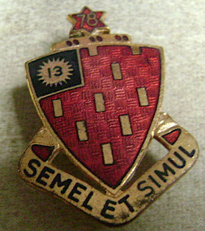 Army 78th Field Artillery crest sgl cb WW2 $4.00