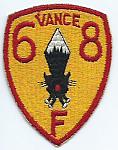 VANCE 68 F patch ce ns $8.00