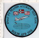 RNoaF F-5 Weapon Accuracy Test Team me ns $3.50