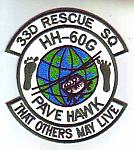 33rd Rescue Sq PAVE HAWK HH-60G ce ns $5.49