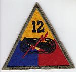 12th Armor Div ce ns $5.00