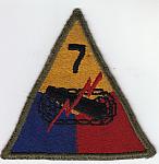 7th Armor Div ce rfu $5.00