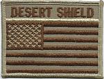 Operation Desert Shield BDU U.S. flag me ns $4.00