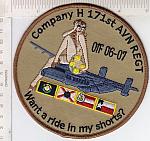 171st Avn Regt H Co OIF 06-07 dsrt me ns $7.00