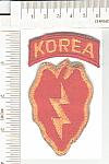 25th Infantry Div+KOREA tab ce ns SOLD