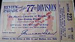WW1 home made Scrap book (ticket photo)