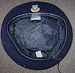 Air Force black beret+Tactical Air Cmd crest 7-1/4 used $25.00