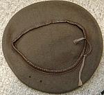 Tan beret INDIA circa 1993 lining removed $18.00