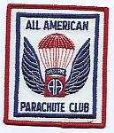 U.S. Army 82nd ALL AMERICAN parachute clubs me $15.00