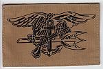 Navy SEAL emblem printed on desert color ns $4.00