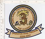 Seabees patch 3 Rgt The Leaders OIF 2006-07 ce ns $5.99