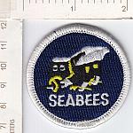 Seabees patch 2inch hat size me ns $2.50