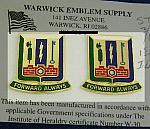 Army Infantry & M.P. crests DUI