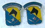 Army DUI crests 1st Cav Div STB pair $6.50