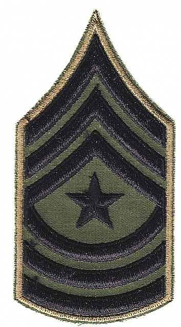 Amy SGM chevron. Vietnam OD twill ce ns $5.00