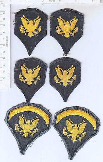 U.S. Army Specialist chevrons lot of 6 rfu $12.00