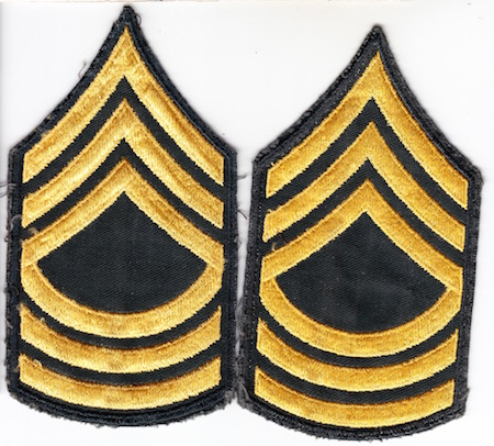 Army Master Sergeant pair ce rfu $6.00