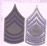Army SFC (pair) Vietnam OD on twill ce ns $10.00
